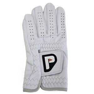 Pur3 Mens Small Left Hand Golf Glove White New - Cabretta Leather Golfing Glove
